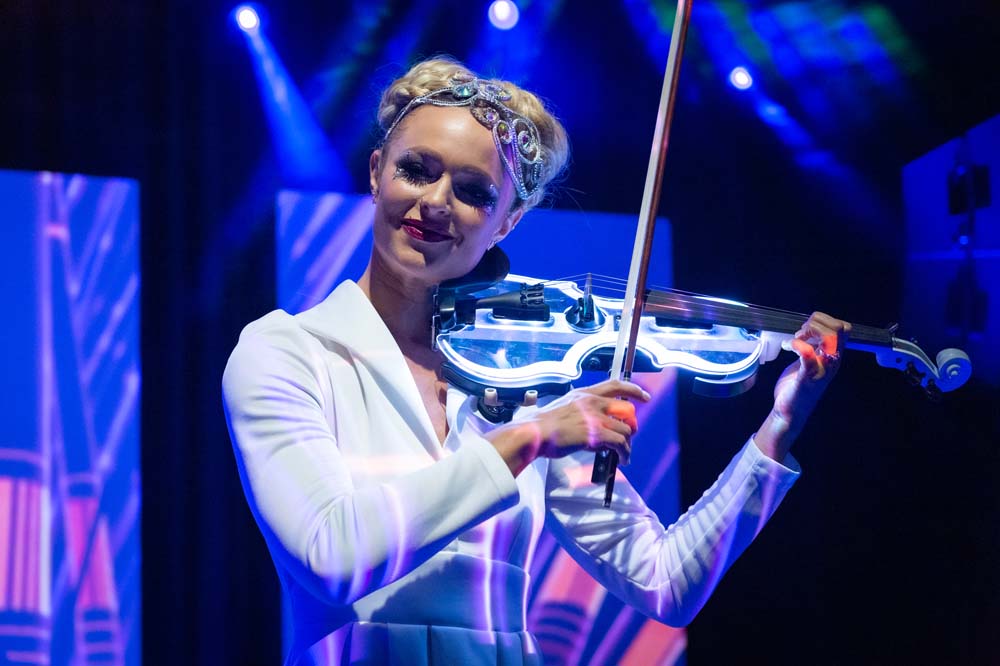 Electric Violinist - Photo by Jim Vetter