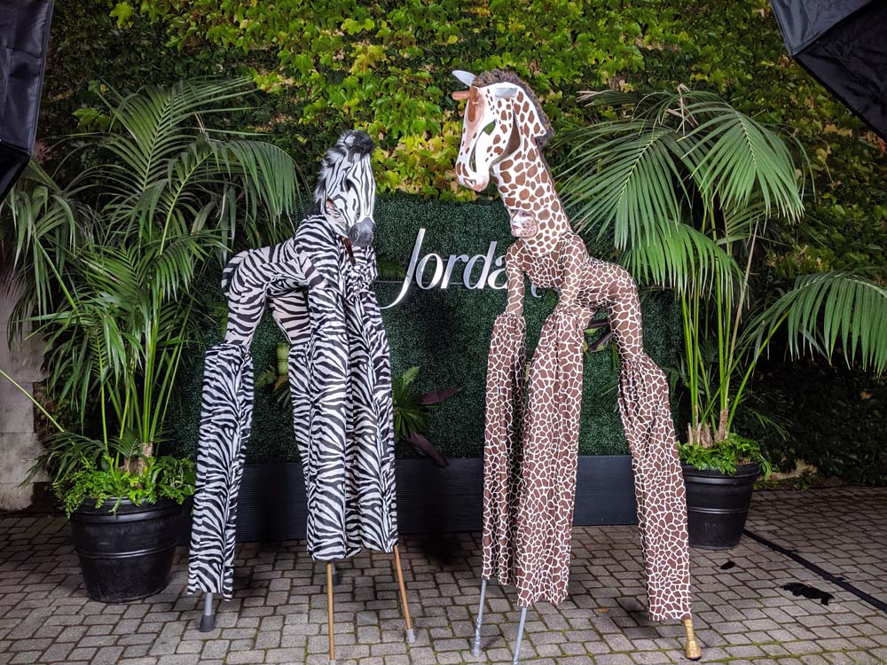 Circosphere's Zebra & Giraffe Stilt Animals