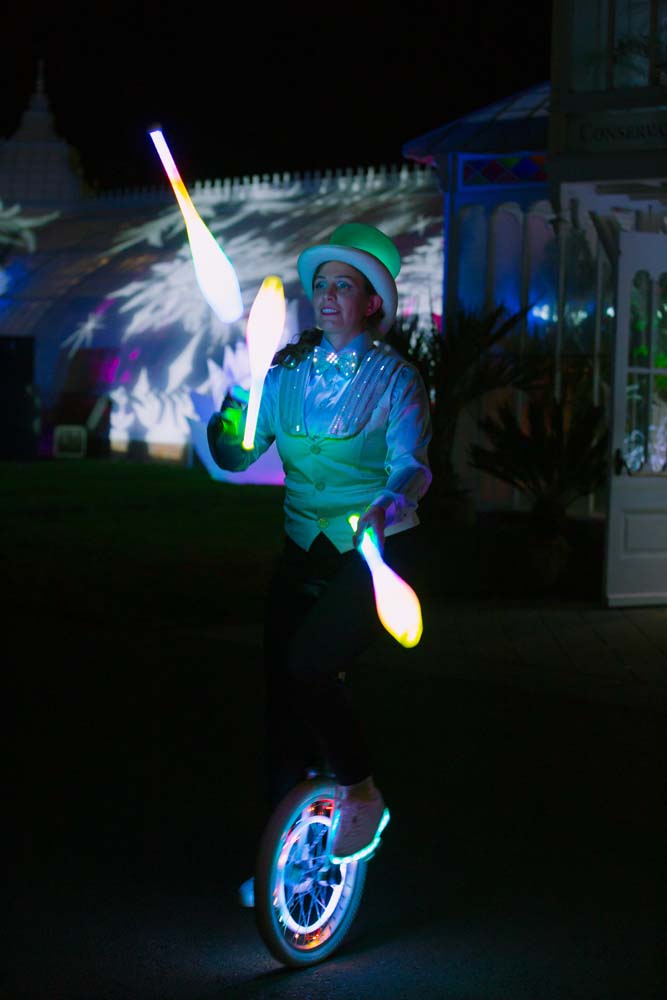LED Unicyclist - Photo by Lindsey Rallo